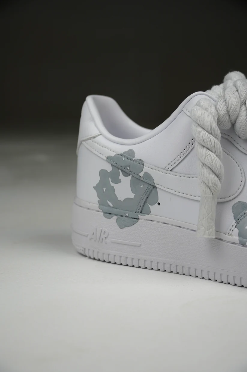 Nike Air Force 1 Low Rope Laces - Denim Tears Cream – Image 4