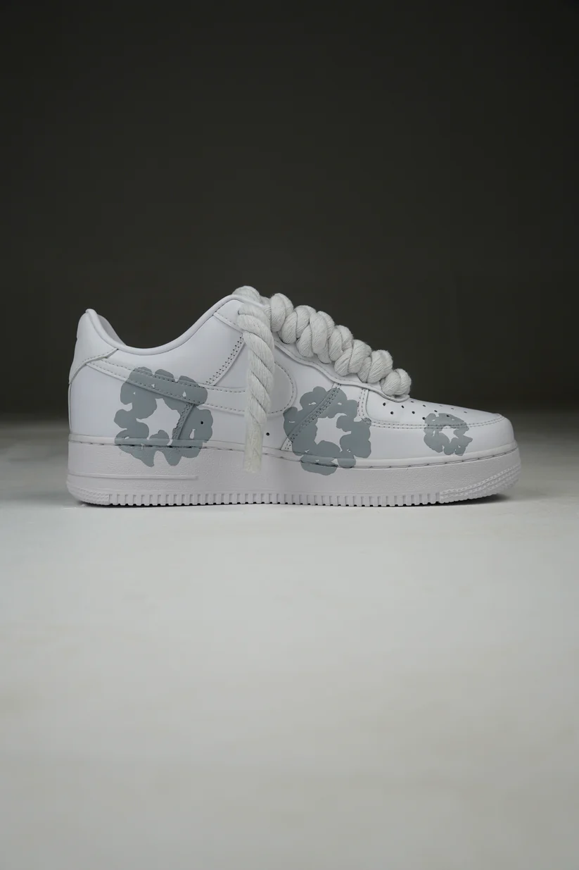 Nike Air Force 1 Low Rope Laces - Denim Tears Cream