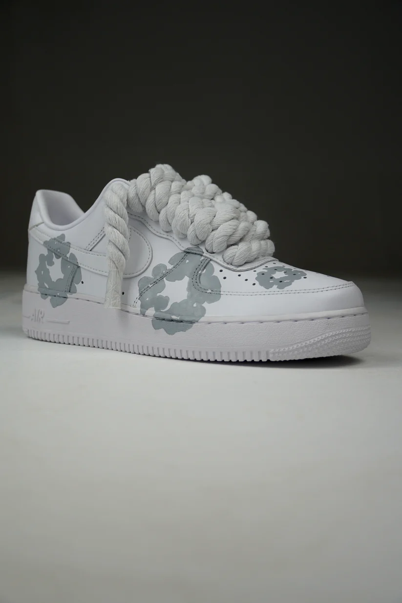 Nike Air Force 1 Low Rope Laces - Denim Tears Cream – Image 2