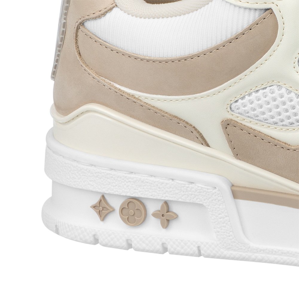 LV Skate sneakers beige et blanc – Image 2
