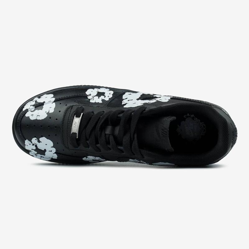 Nike Air Force 1 Black Leather Flowers – Image 3