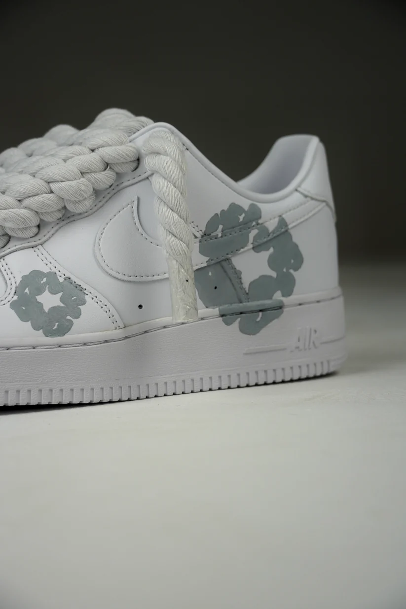Nike Air Force 1 Low Rope Laces - Denim Tears Cream – Image 3