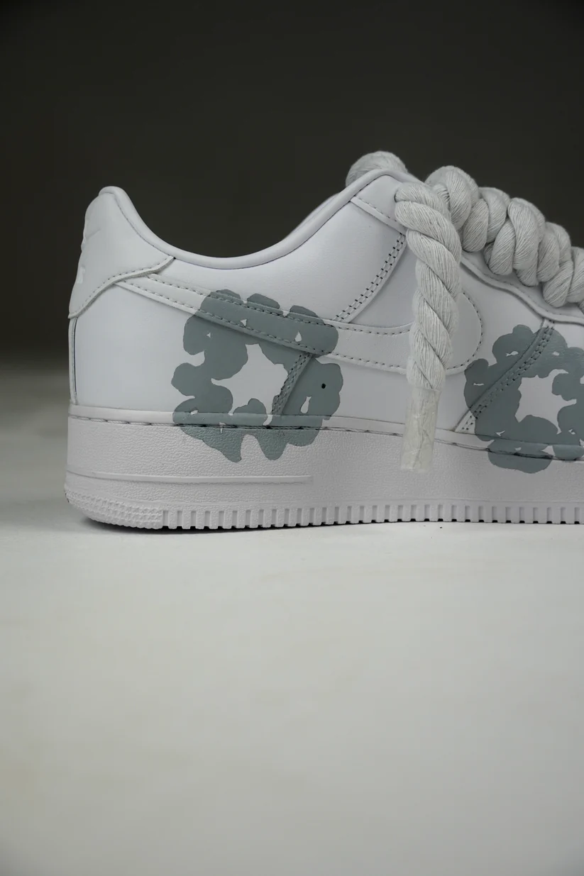 Nike Air Force 1 Low Rope Laces - Denim Tears Cream – Image 5