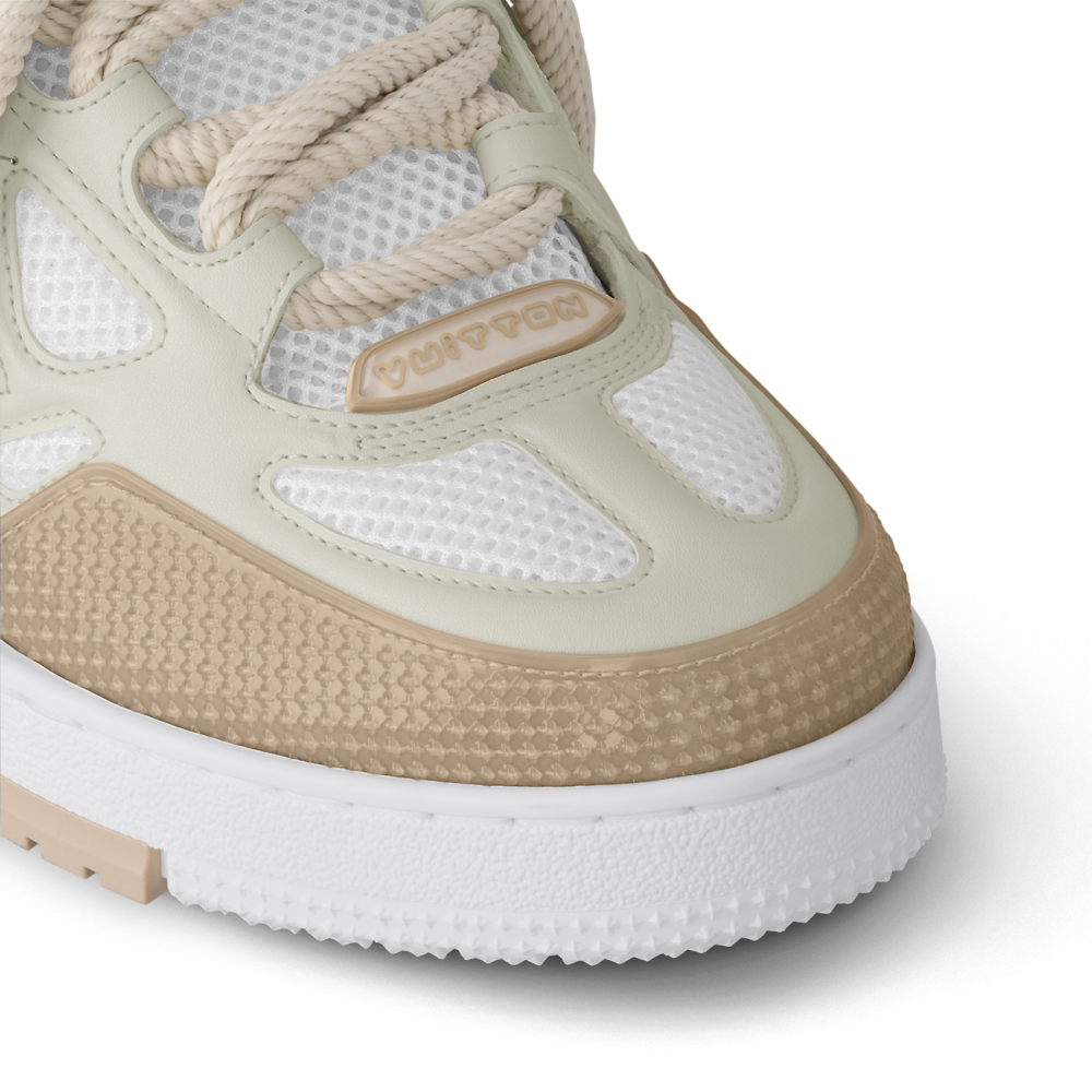 LV Skate sneakers beige et blanc – Image 6