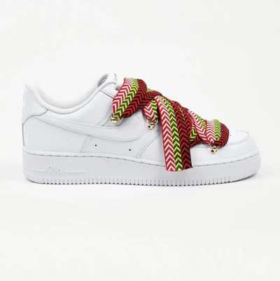 Nike Air Force 1 Low All White Lanvin Rope Laces