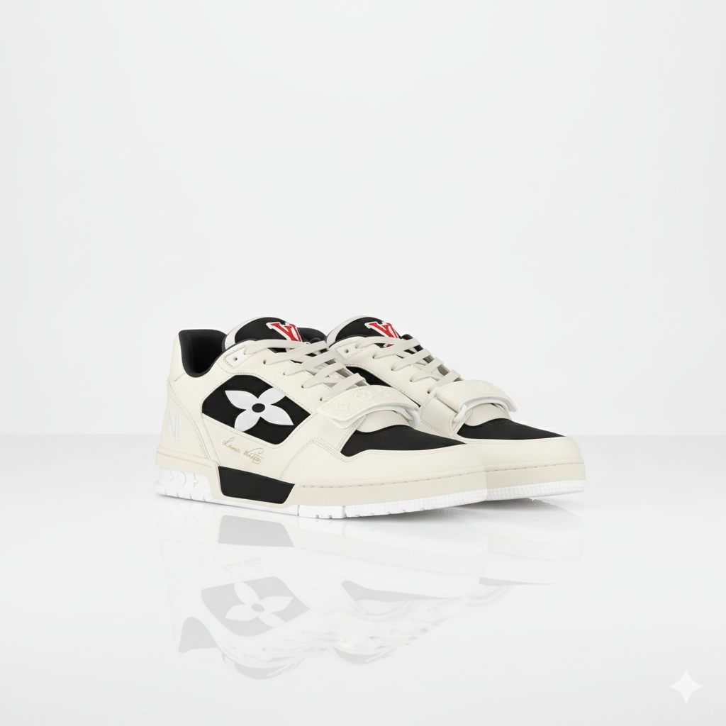 LV Skate sneakers crème et noir