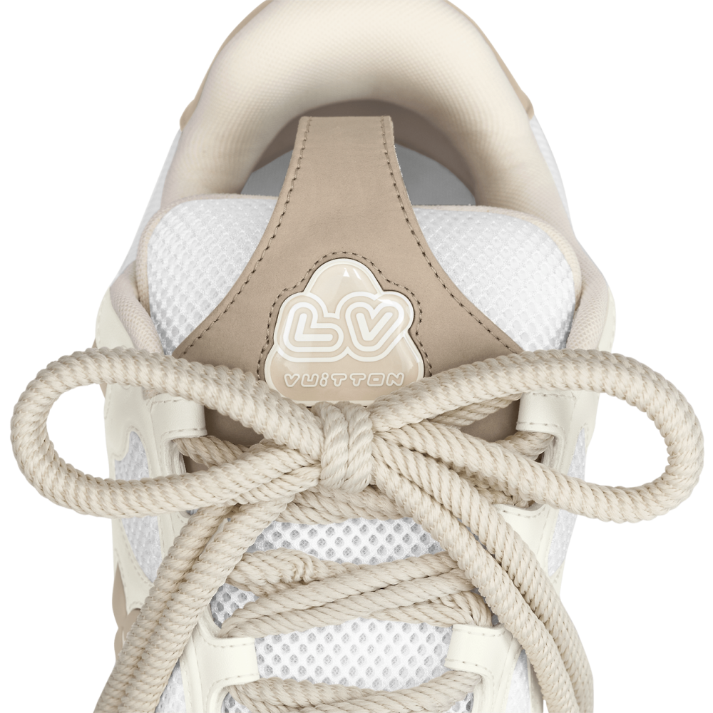 LV Skate sneakers beige et blanc – Image 8