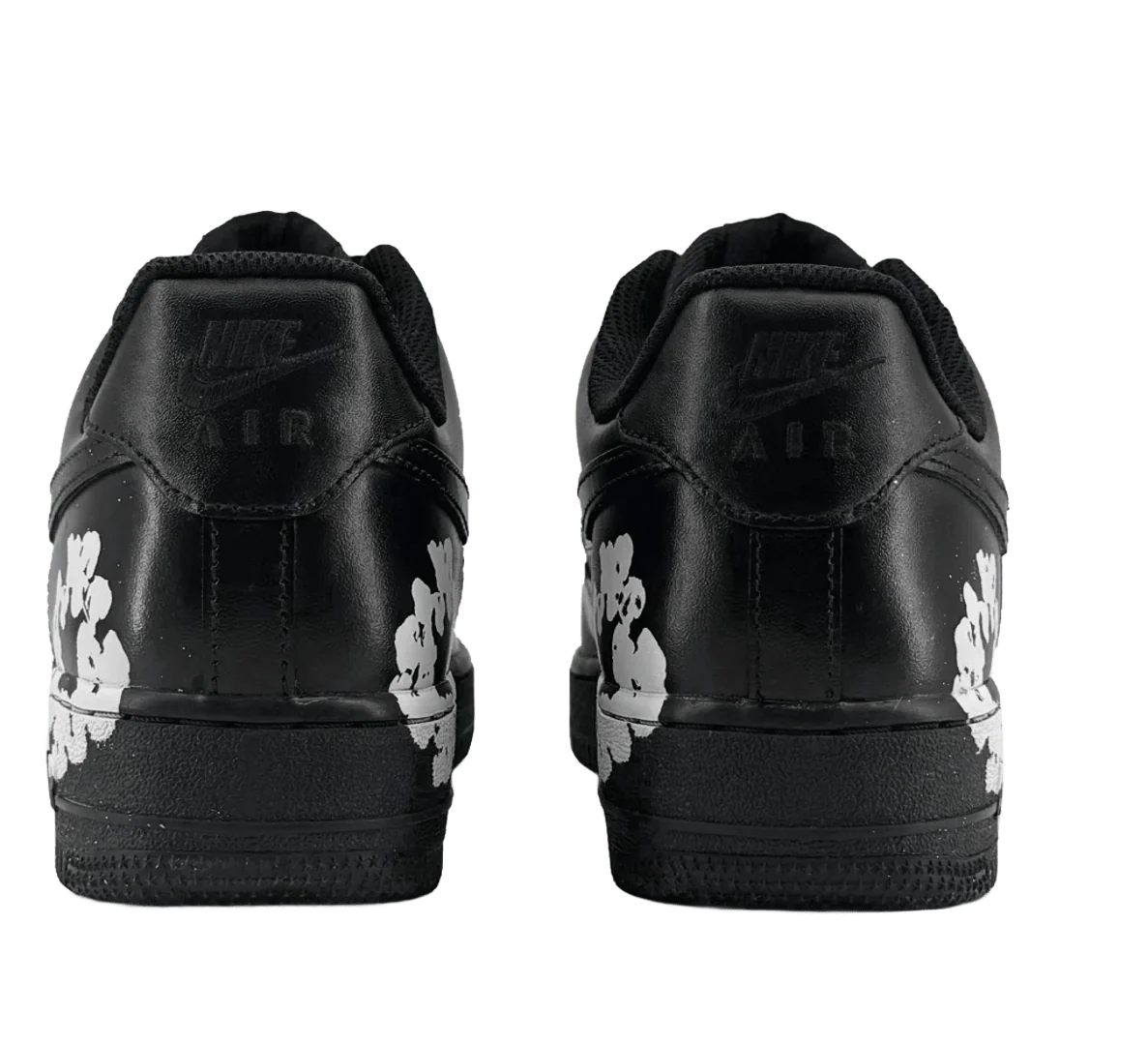 Nike Air Force 1 Black Leather Flowers – Image 8