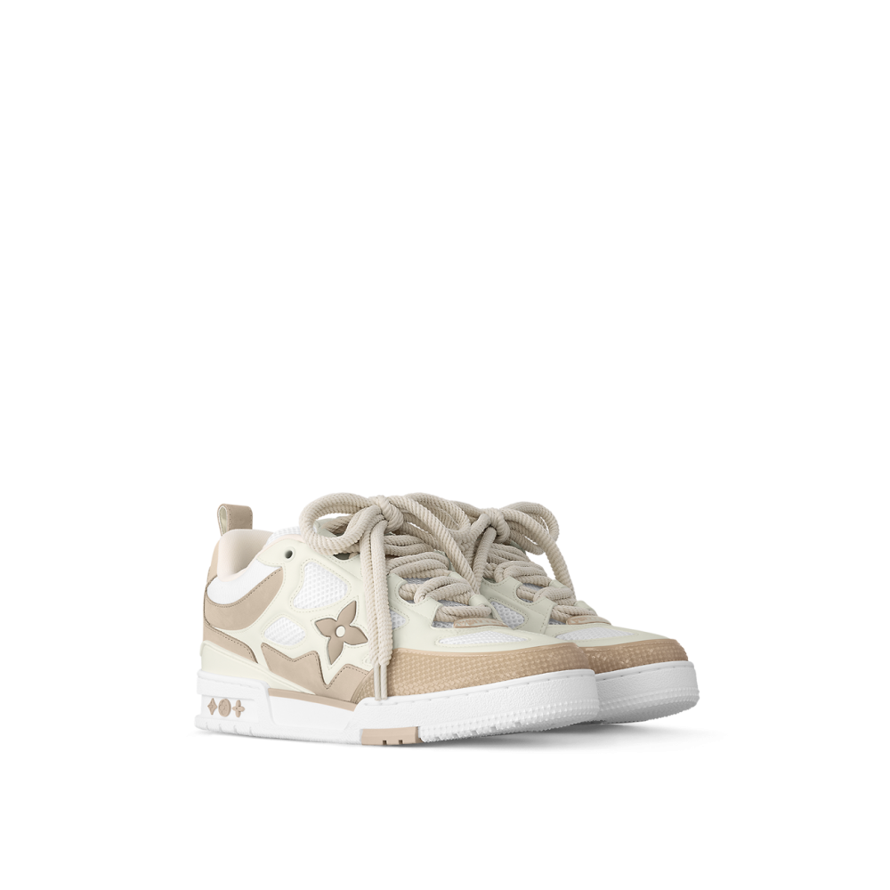 LV Skate sneakers beige et blanc – Image 9