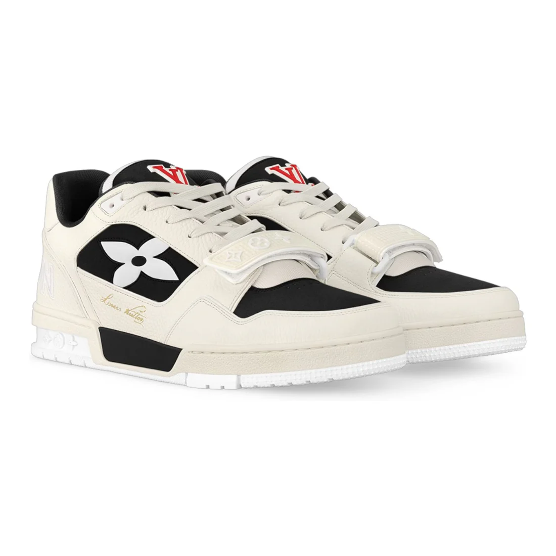 LV Skate sneakers crème et noir – Image 3