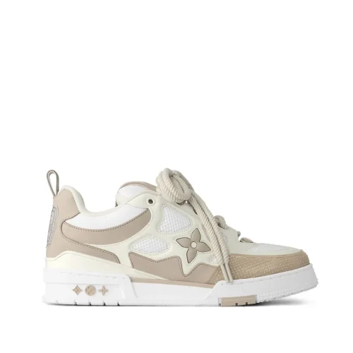 LV Skate sneakers beige et blanc