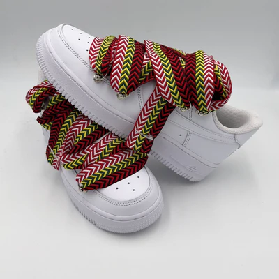 Nike Air Force 1 Low All White Lanvin Rope Laces – Image 4