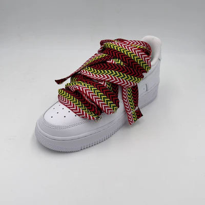 Nike Air Force 1 Low All White Lanvin Rope Laces – Image 5