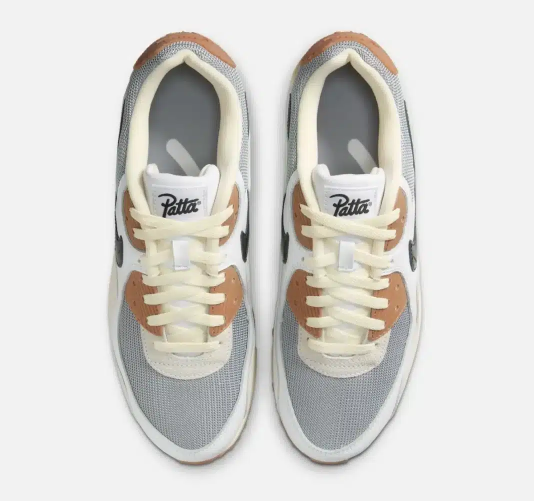 Patta x Nike Air Max 90 SP (Grey/White-Particle Grey-Anthracite) – Image 5
