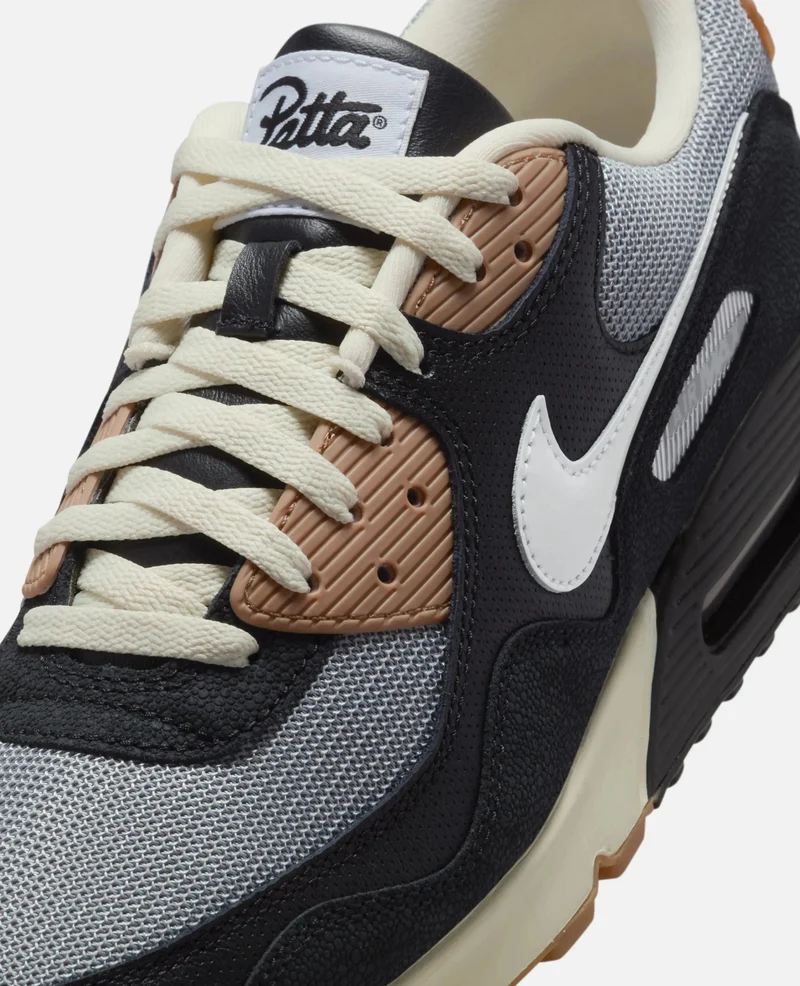 Patta x Nike Air Max 90 SP (Black/White-Particle Grey-Anthracite) – Image 5