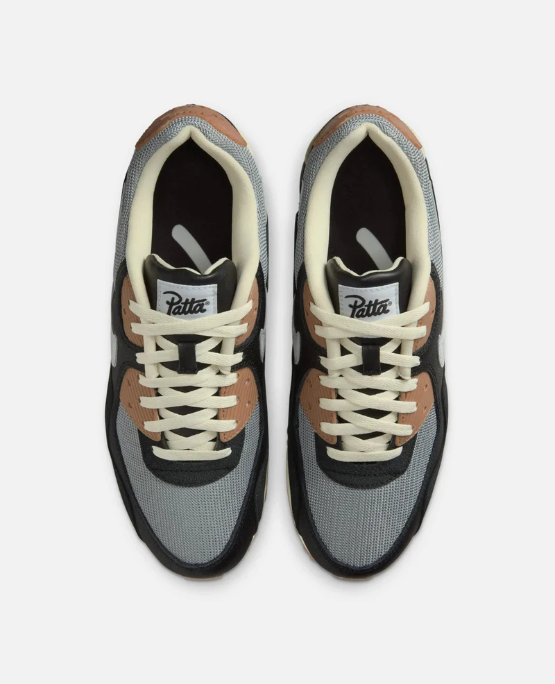 Patta x Nike Air Max 90 SP (Black/White-Particle Grey-Anthracite) – Image 8