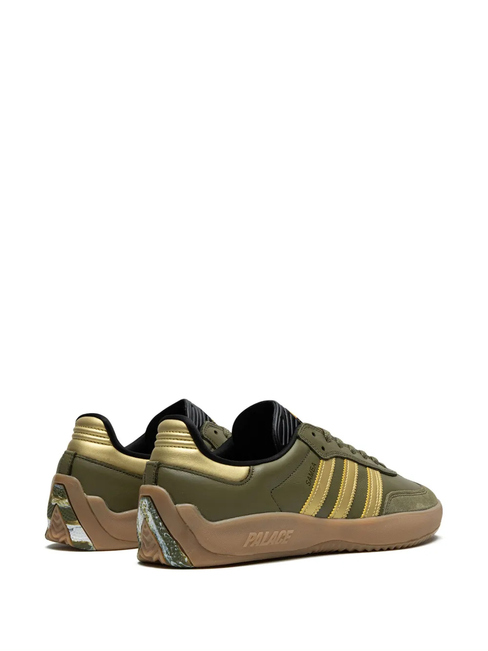Adidas x Palace baskets Puig Samba ""Olive Gold"" – Image 3