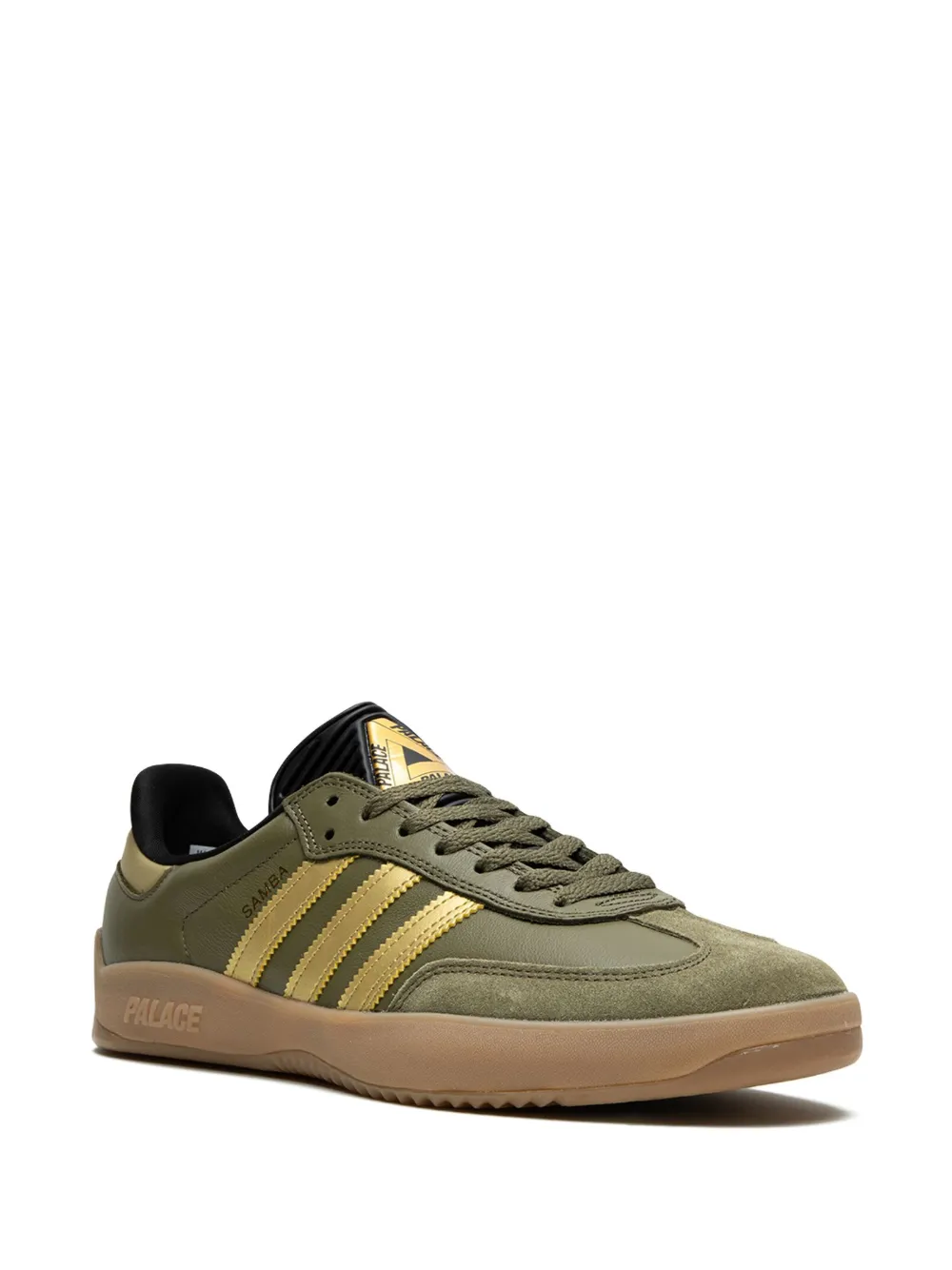 Adidas x Palace baskets Puig Samba ""Olive Gold"" – Image 2