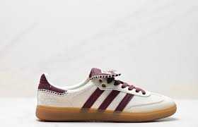 Adidas x Wales Bonner baskets Samba Pony Cream White / Burgundy