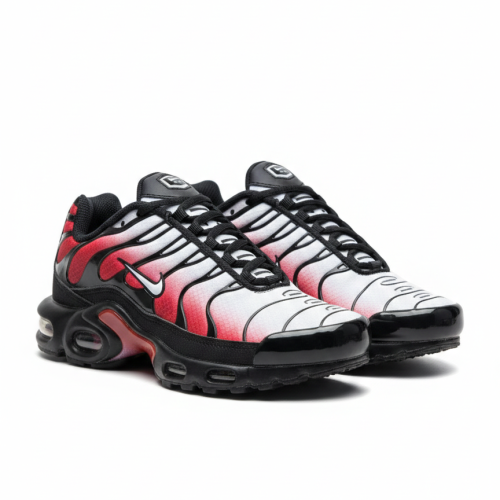 Nike Air Max Plus "Pure Platinum University Red Black White".