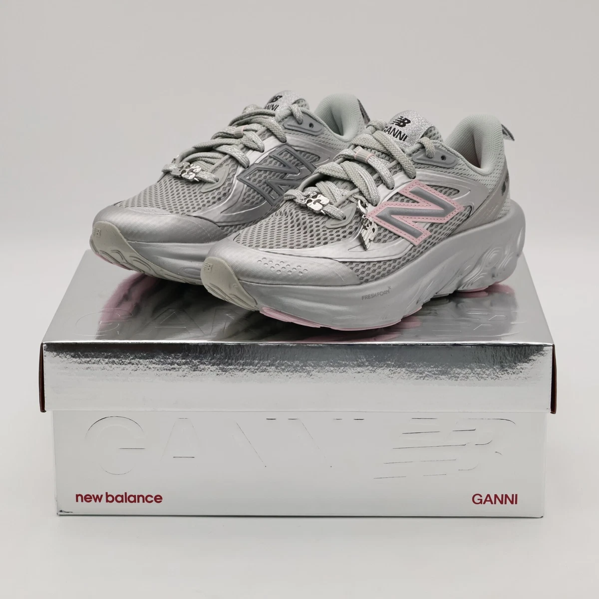 GANNI x New Balance Fresh Foam Trainer 'Silver Metallic Pink'. – Image 8